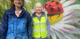 Labour candidate visits park volunteers in Abergavenny