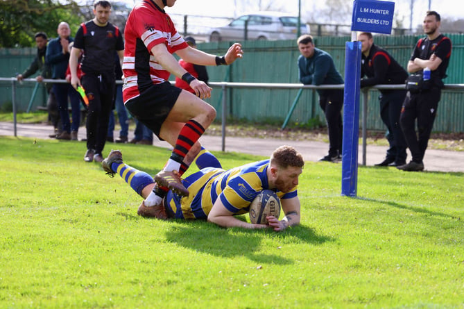 Harry Whelan scored his fifth try of the season for Monmouth 1st XV