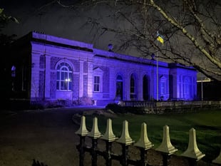 Sessions House in Usk to light up blue for World Parkinson’s Day 2024