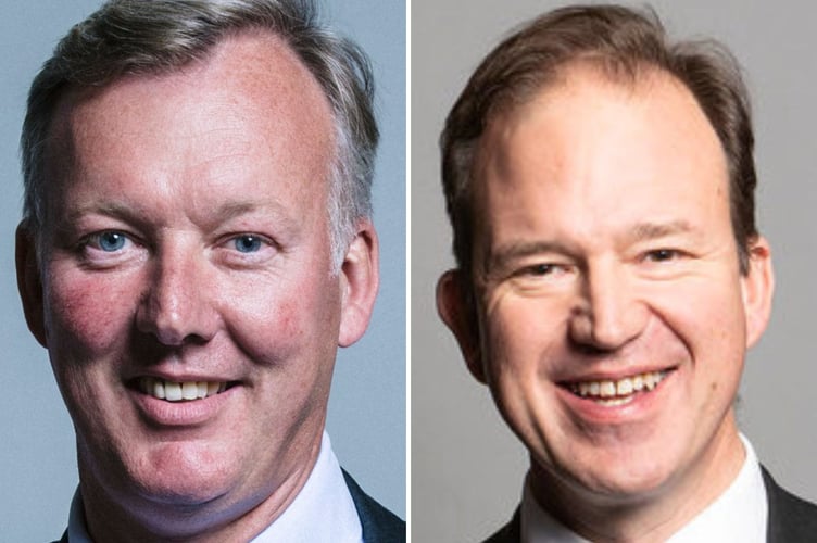 Herefordshire MPs Sir Bill Wiggin, left, and Jesse Norman, right 