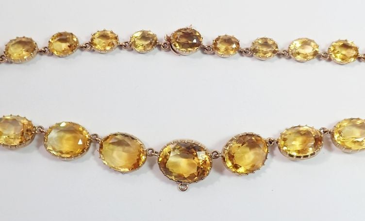 Victorian Citrine Necklace
