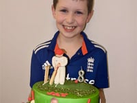 England star Jonny bowls over birthday boy Jay