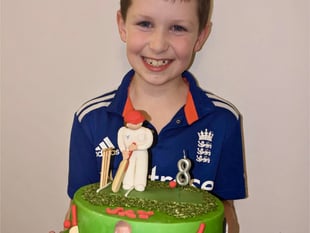 England star Jonny bowls over birthday boy Jay