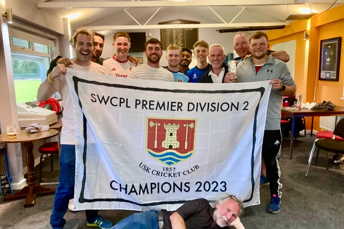 Usk Cricket Club won the South Wales Premier League 2 title last season