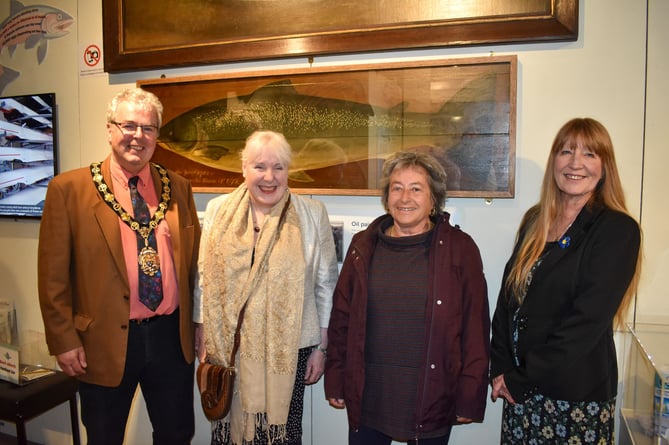 Monmouthshire County Council Chair Cllr Meirion Howells, Council Leader Cllr Mary Ann Brocklesby, Cabinet Member for Climate Change and the Environment Cllr Catrin Maby, Cabinet Member for Equalities and Engagement Cllr Angela Sandles