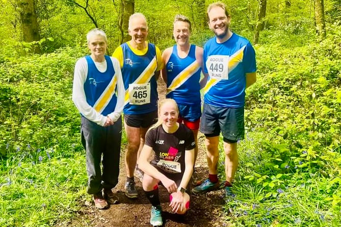 Some of the Spirit runners who took on the Bluebell Blunder