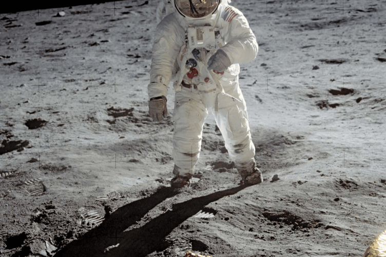 Buzz Aldrin on the Moon