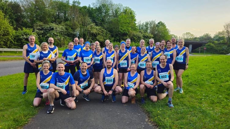 Spirit runners turned out in force to run across the Severn Bridge and back