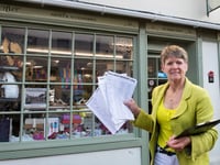 Trader campaigns for angled car parking in Monnow Street