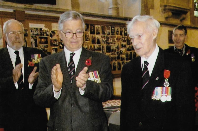 Derek Jones, right, with Cmdr (Retd) Toby Elliot