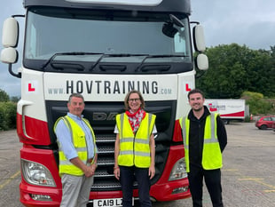 Labour candidate visits HGV training centre 
