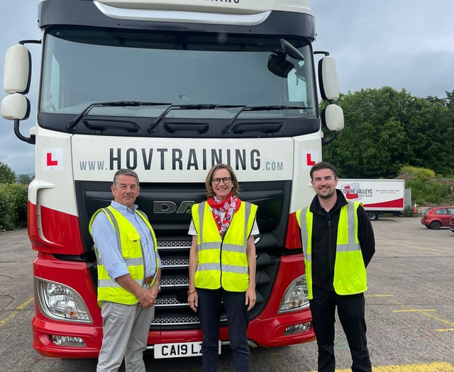 Labour candidate visits HGV training centre 

