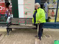 Councillor takes to the weeding herself