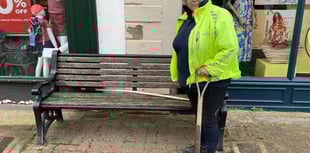 Councillor takes to the weeding herself