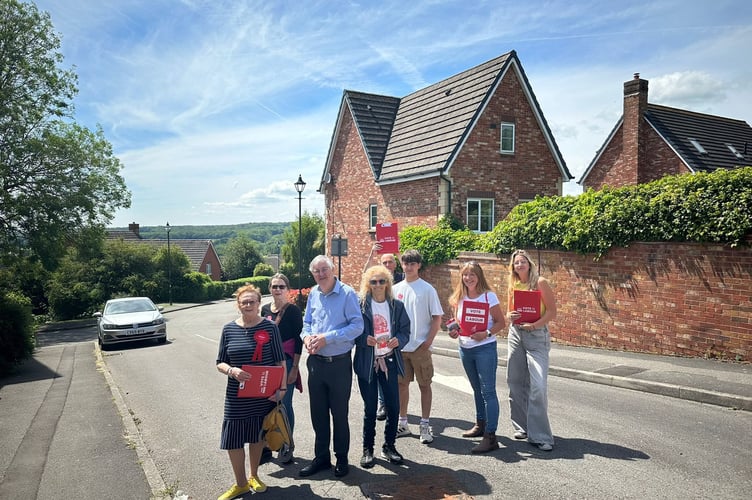 Former Wales First Minister Mark Drakeford joined campaigners in Chepstow ahead of the town council elections and next week's general election.