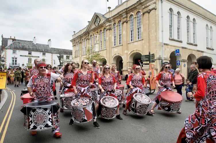 Batala Bristol drummers