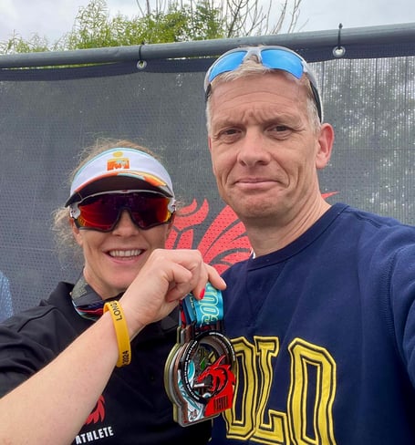 Claire Jackson and Phil Bryant enjoyed Tenby's long course event