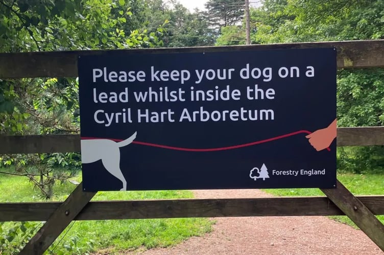 Dogs must now be kept on a lead at the Cyril Hart Arboretum