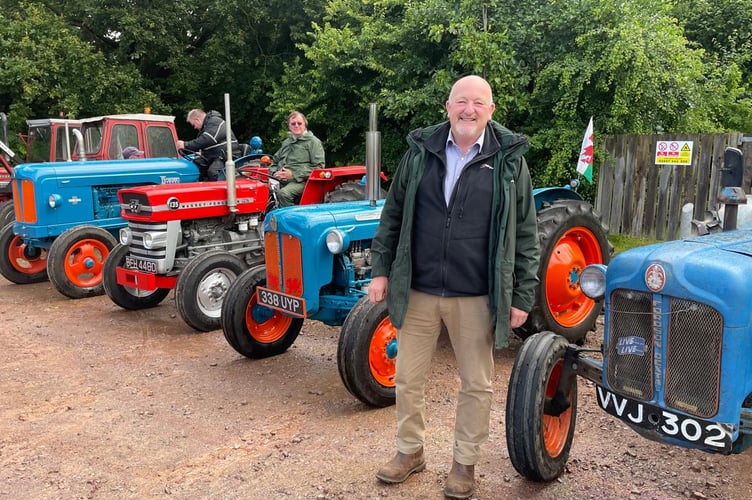 Peter supports the charity tractor run