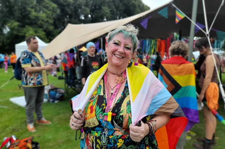 Enjoying the Pride event on Chippenham