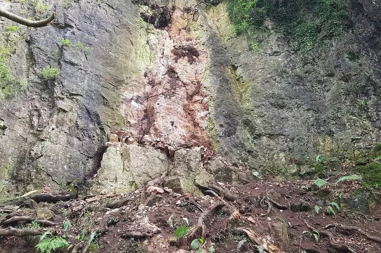 GV of rockfall