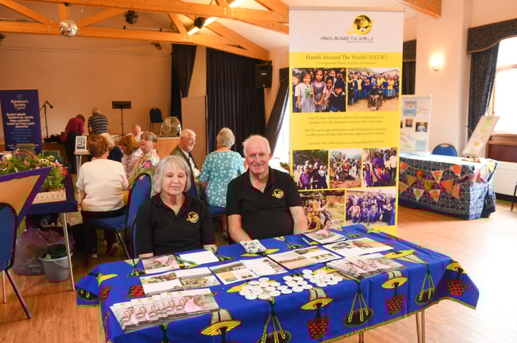 David and Lynda Steiner at the HATW charity stand