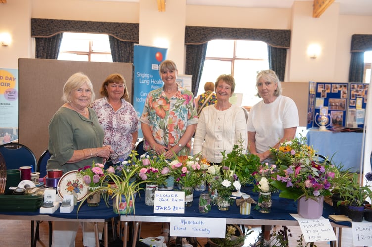 The ladies of Monmouth Floral Society