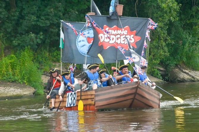 Whatever floats your boat for Monmouth Raft Race paddlers ...