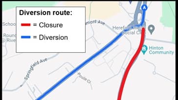 A49 disruption into Hereford | monmouthshirebeacon.co.uk