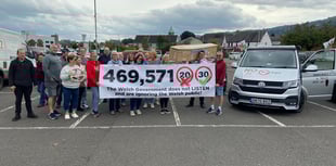 National protest convoy visits Abergavenny