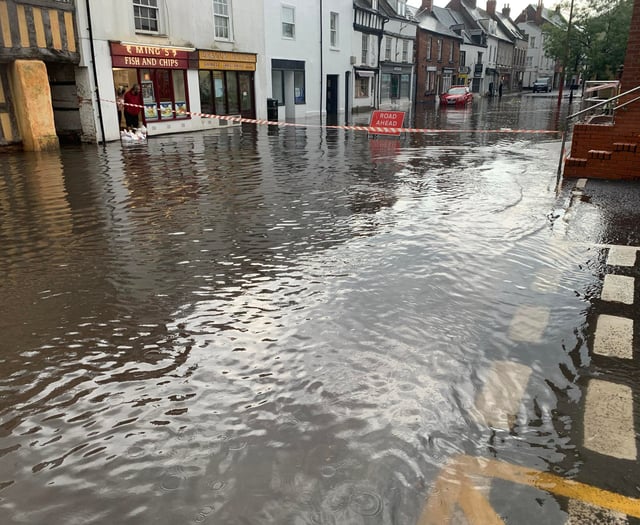 Town underwater for the third time this year