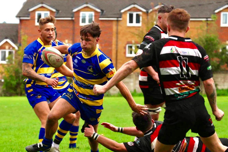 Dan Dunmore nailed Monmouth’s second try. File photo: Gareth Roberts