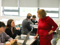Cabinet Secretary for Education visits Caldicot School