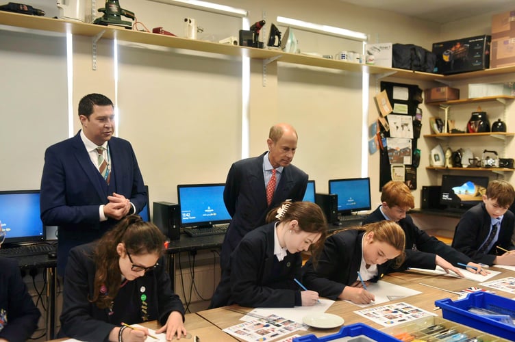 The Year 8 DT Computer Room with teacher Andy White 