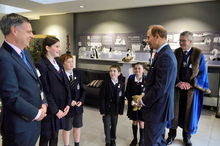 Meeting Arthur Arnold and Lizzy Wilson (Student Heads of Prep School) and Ollie Cole & Ella Sims (Student Heads of Pre-Prep).