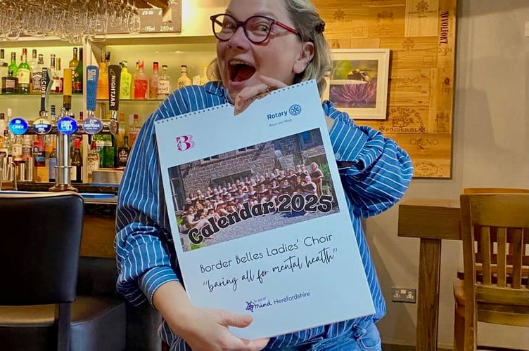 Border Belles Ladies Choir have stripped for charity in their new calendar