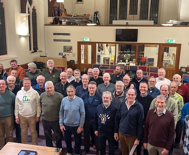 Male voice choir in final preparations for their Annual Gala Concert
