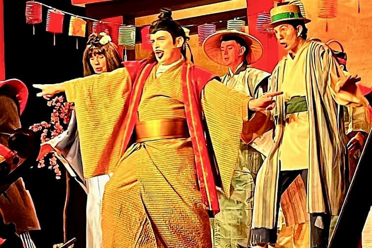 The Mikado proved a hit with Monmouth theatregoers