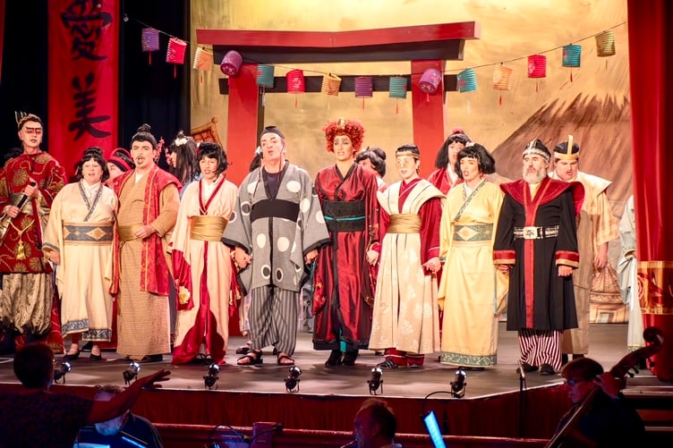 The cast performed the show first staged at London's Savoy at Monmouth's Savoy