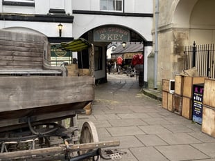 Town becomes a film set again