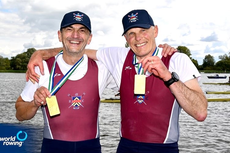 Monmouth RC's Ian Townsend and Nick Hooton with their medals