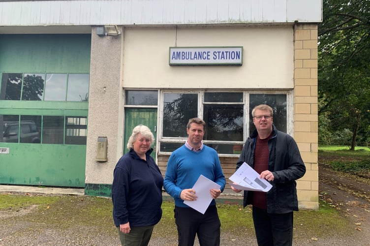 Looking at the new plans for the ambulance station on Rockfield Road