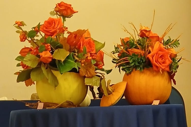 One of the eight displays made up that night by the guest speaker