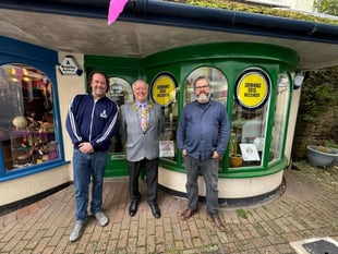 BBC radio presenter and rapper open record store in Monmouth.
