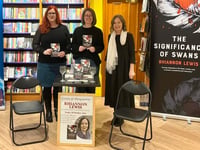 Swan-derful book launch for Rhiannon's new novel