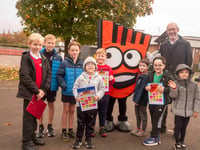 Caldicot pupils joined by Senedd member for 'park and stride'