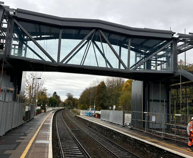 Sneak peak at £8.6m county station 'Beacon' footbridge