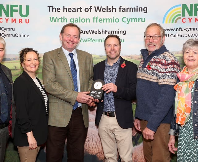 Talybont on Usk family wins NFU Cymru/Wynnstay agriculture Award 