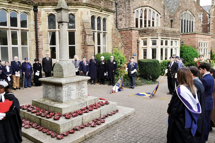 Armistice Day Service at Monmouth School