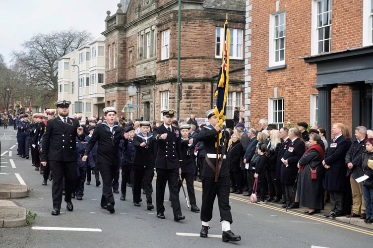 Members of the Ross and Monmouth Sea Cadets